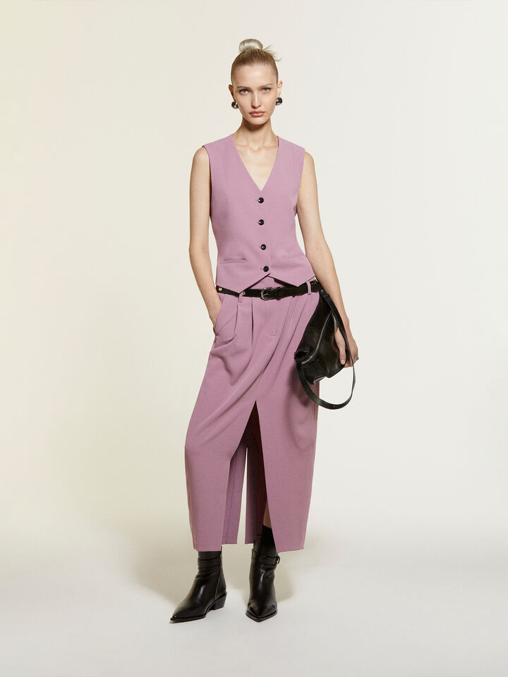 Gilet malva slim fit - gilet e smanicati da donna - Lilla | Sisley image number 7